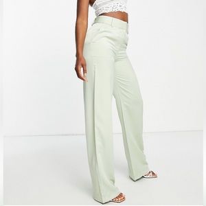 NWT Lojsan Wallin x NA-KD wide leg trousers mint